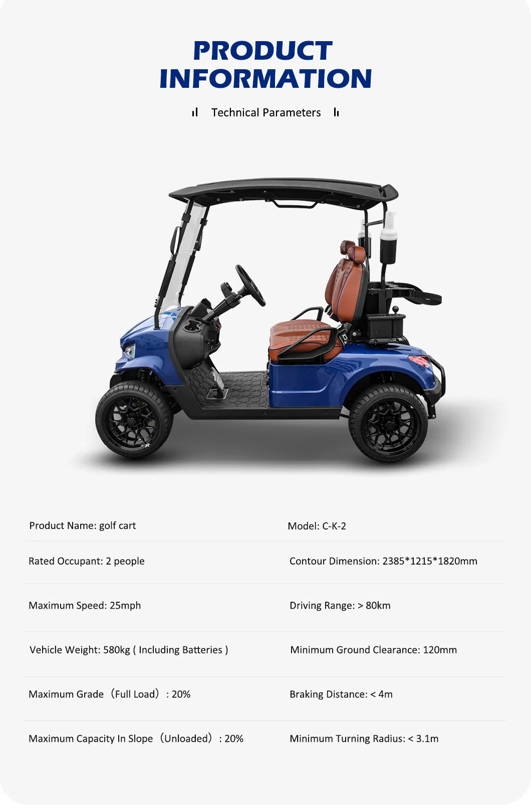 Electric Golf Cart View 3