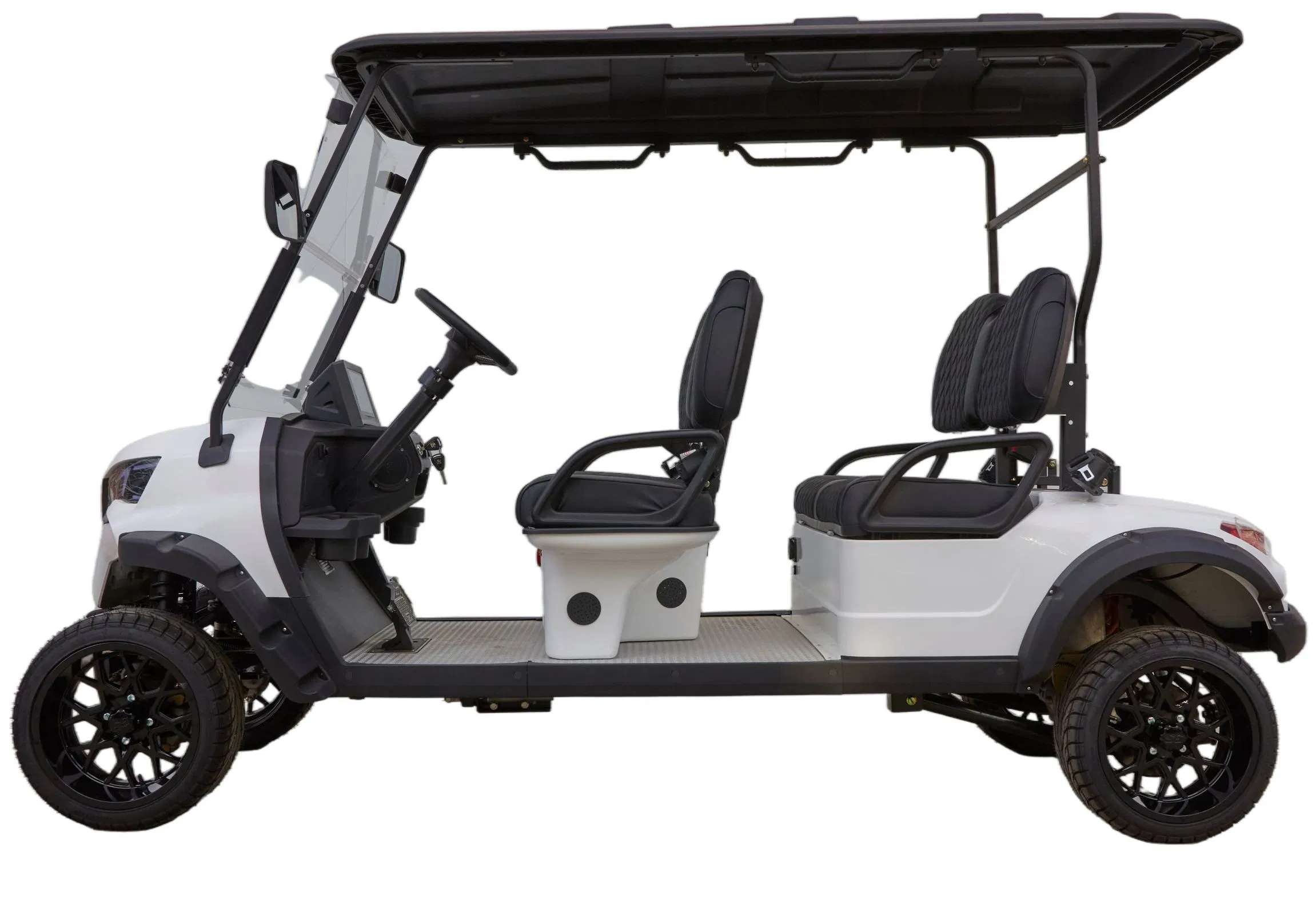 4-Seat Patrol Security Vehicle on Golf Cart Chassis for Property Patrol with Beacon Light