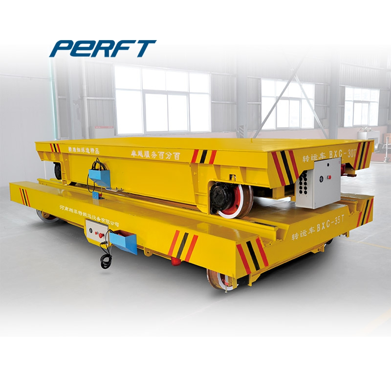 35 Ton Industrial Motorized Transfer Cart for Heavy Duty Factory Material Transport