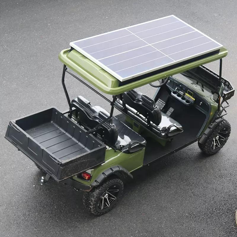 Farm Utility Solar 4 Passengers off-Road Cargo Golf Cart