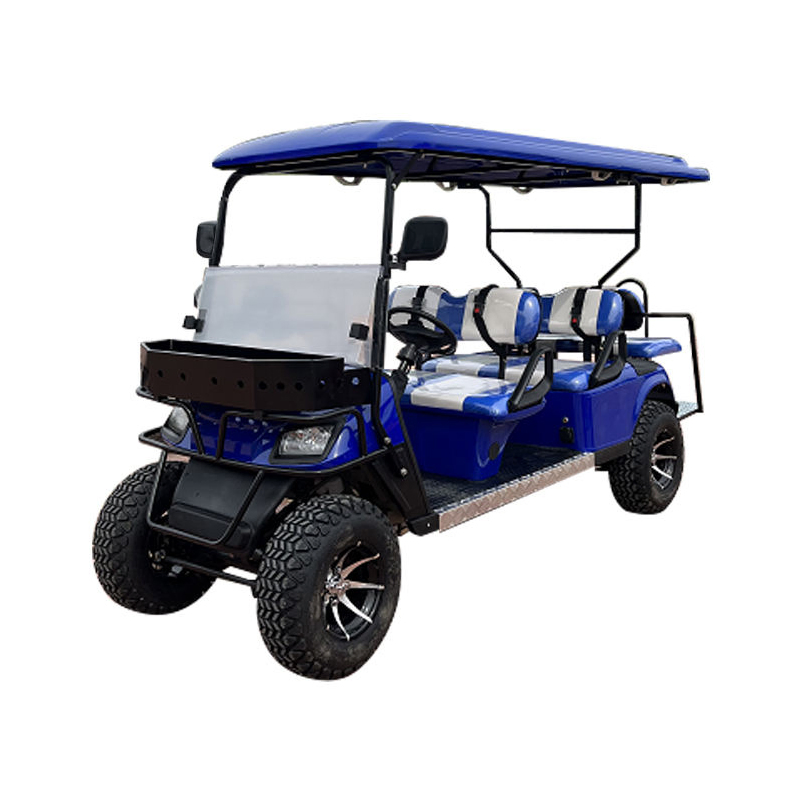 Hot Selling High Quality 4+2 Seater off Road Electric Golf Cart Mini Shuttle Bus in Hotel Airport Scenic Spot