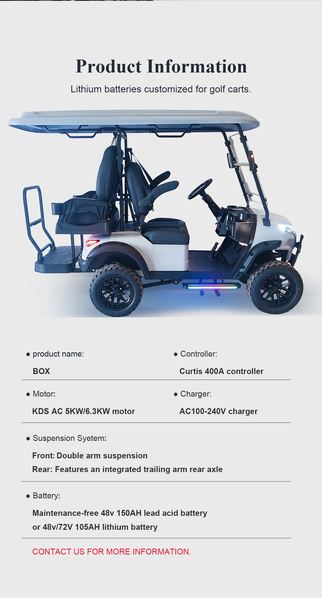 Electric Golf Cart Detail 7