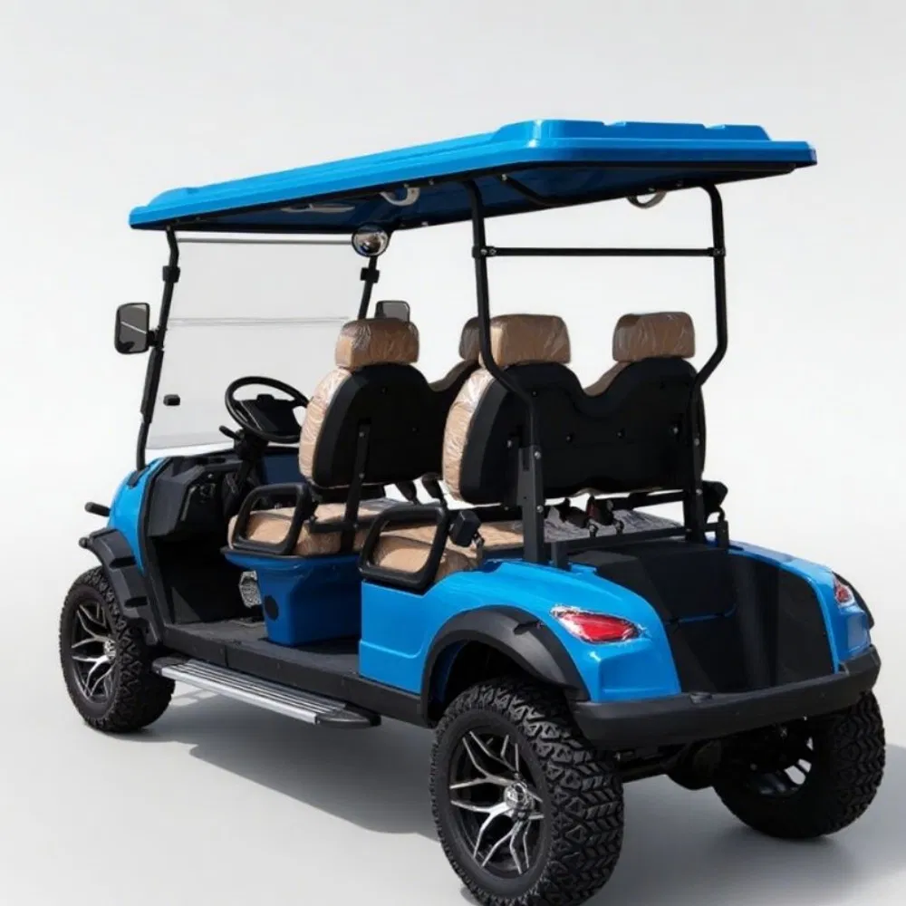 Energy Saving Electric Sightseeing Vehicle for Campus Travel with Strong Chassis Cart