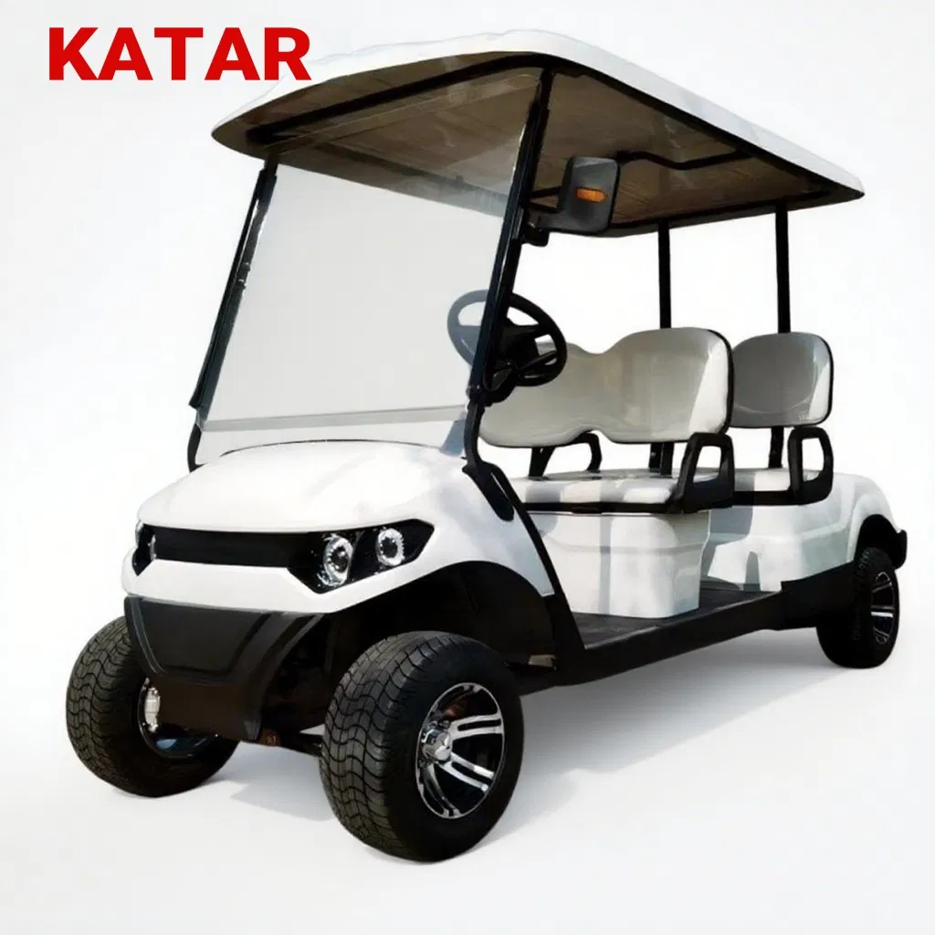 4-Person Lifted Golf Cart with Fast-Charging Lithium Batteries off-Road Touring Resort Shuttle for Resort Factory Guest Pickup Golf Cart
