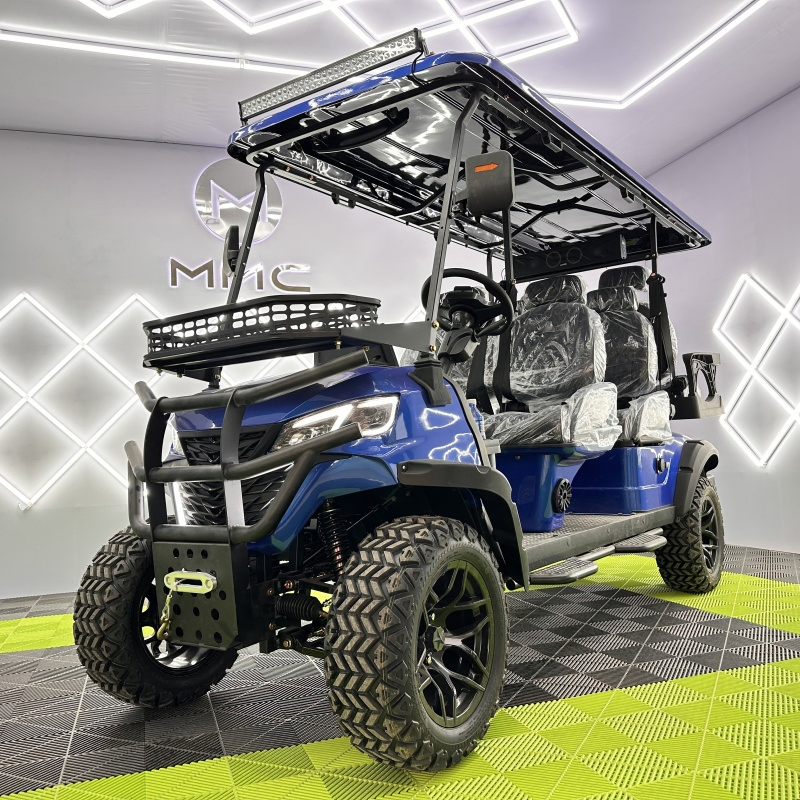 4 Wheel 4 Seater Electric Sightseeing Club Car Golf Cart 48V Solar Panel Lifted 2 4 6 Seats Golf Cart