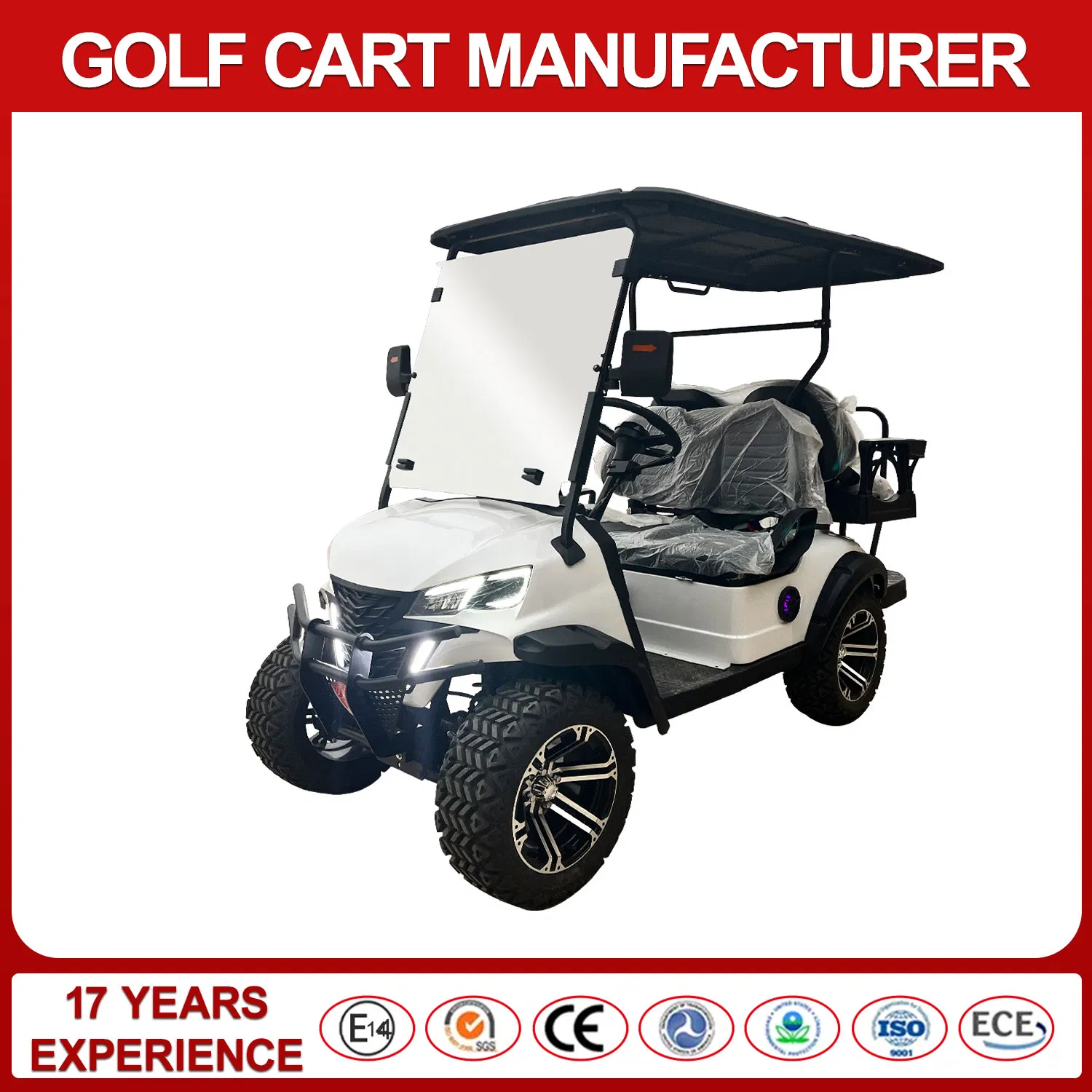 4-Seater Electric Shuttle Cart with 60km Range Airport/Hotel/Campus Transport
