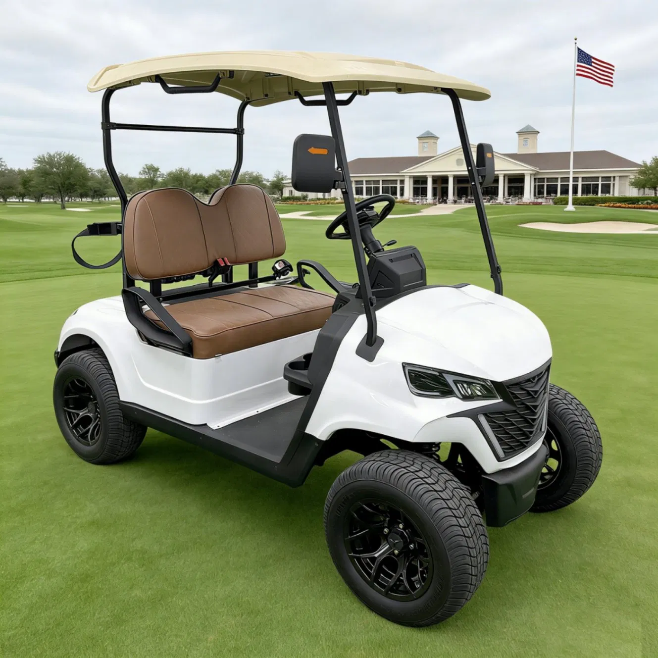 2026 Market Popular Cheaper 80/100/120 Km Mileage 4kw/5kw/7.5kw Motor 2, 4, 6, 8 Seater/Seats/Passenger/Person Electric Lifted Sightseeing Golf Buggy Car Cart