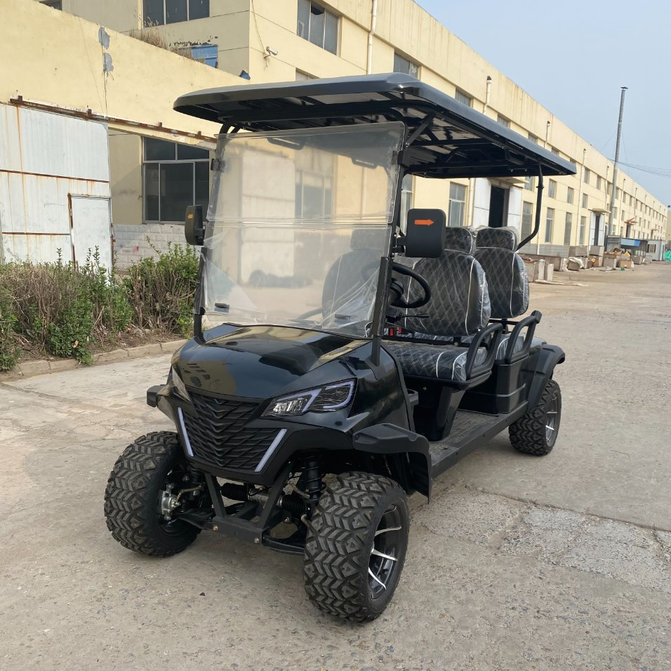 Customizable 6 Seater Solar Power Golf Cart for Community Shuttle