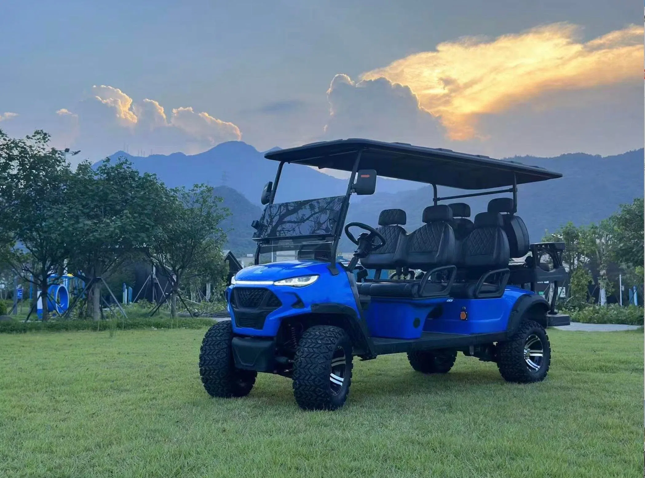 Factory New Export Electric Cart Golf Course Club 2/4/6/8 Seater off-Road Sightseeing Car Solar Power Electric Golf Cart