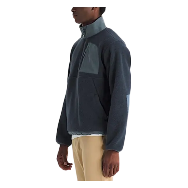 ODM Custom Navy Two-Tone Half-Zip Pullover Fleece Jacket Exporters, Factory