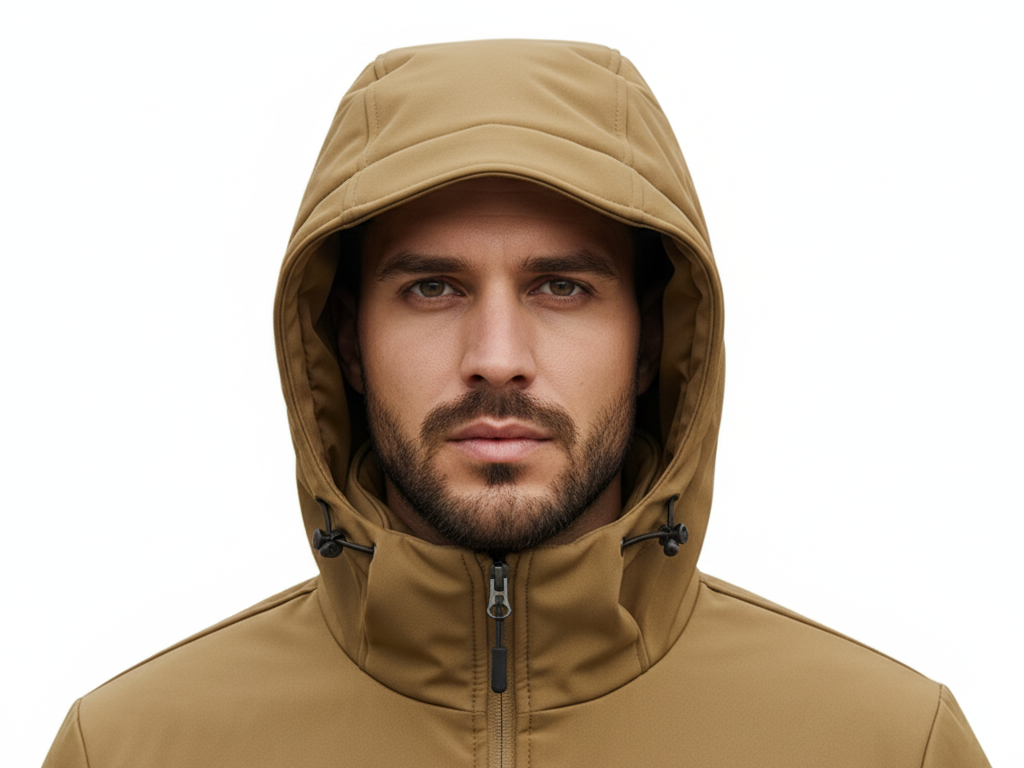 Custom Softshell Jacket with Hood Professional Outdoor Clothing Manuf- (2)