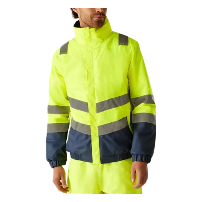 CE Certification Bulk Customization Men's Yellow Navy Waterproof Hi-Vis Bomber Jacket Suppliers, Service