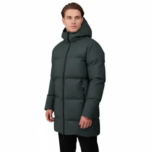 ODM Custom Men's Mid-Length Hooded Puffer Jacket