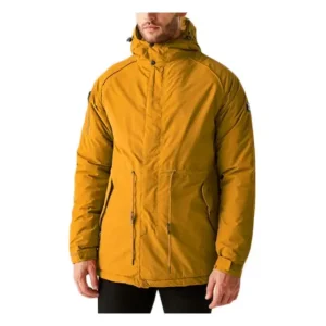 OEM Men's Mustard Yellow Insulated Hooded Parka Jacket