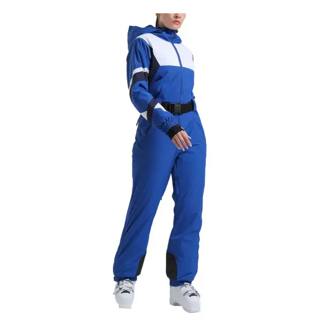 ODM Women's Colorblock Snow One-Piece Ski Suit OEM Factory, Manufacturers