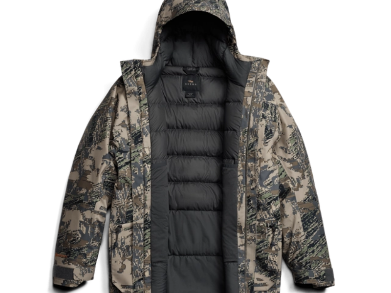 ODMOEM Waterproof Insulated Camo Hunting Jacket for Men - Adjustable Storm Cuffs with Fleece Lining