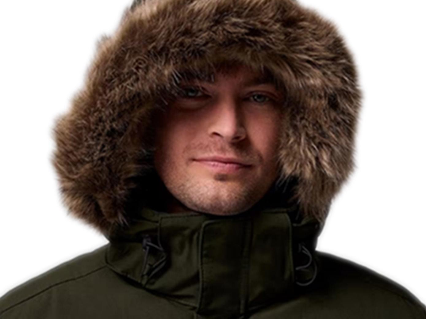 Fur Trimmed Adjustable Hood