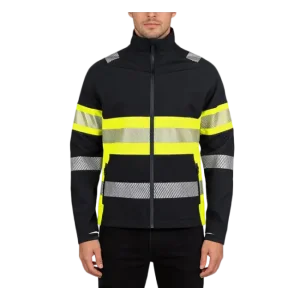 High-Quality Custom High Visibility Softshell Work Jacket