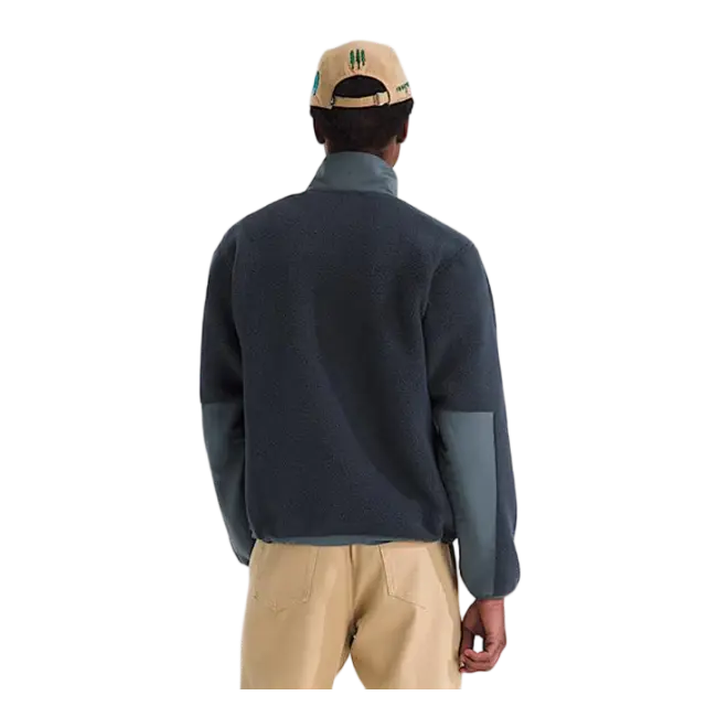 ODM Custom Navy Two-Tone Half-Zip Pullover Fleece Jacket Exporters, Factory
