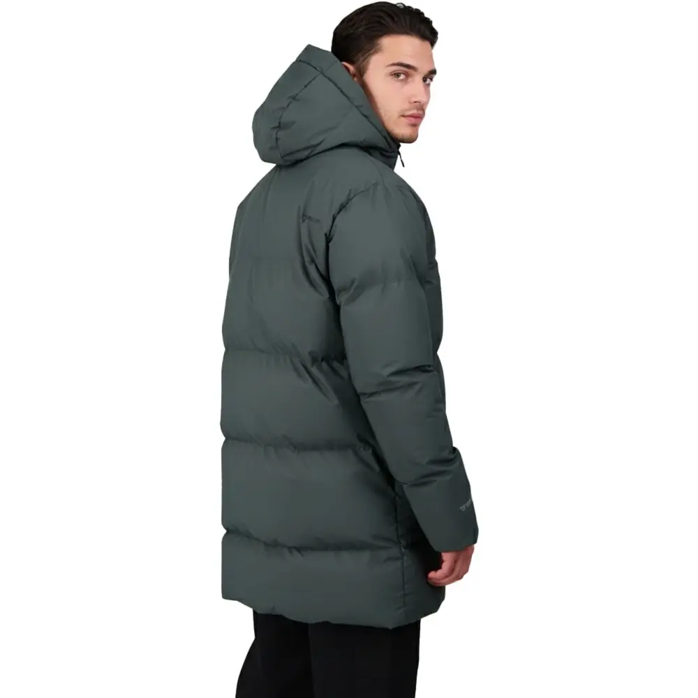ODM Custom Men's Mid-Length Hooded Puffer Jacket Manufacturer Factory, Manufacturer