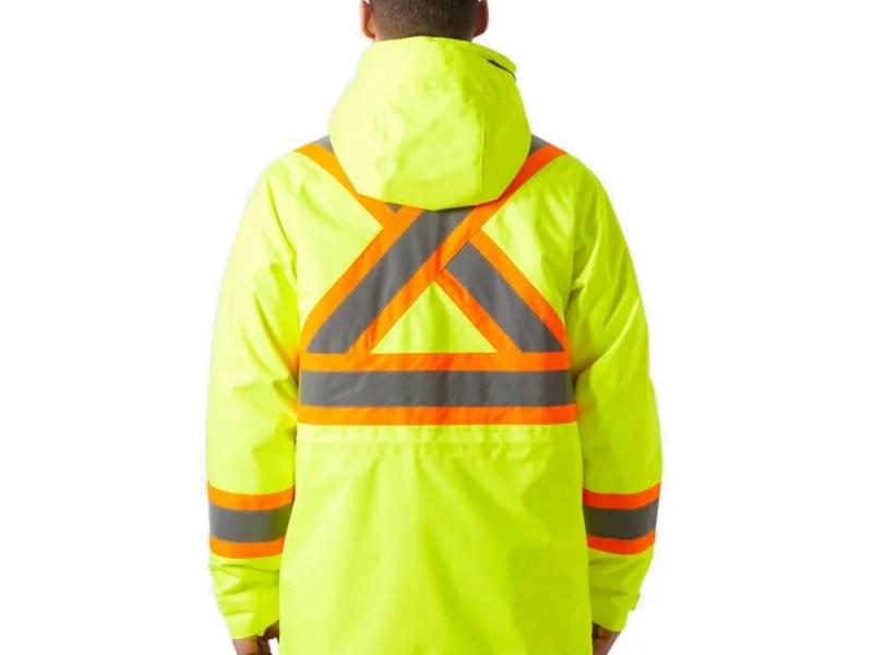 Custom High Visibility Reflective Safety Jacket Hood & Collar Design