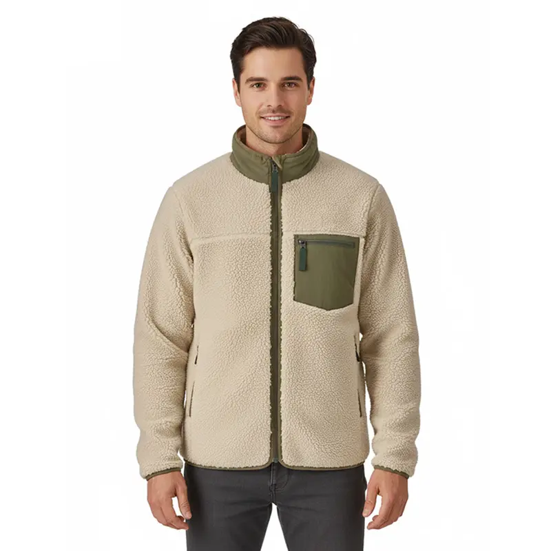High-Quality Custom Men's Sherpa Fleece Jacket | ODM/OEM Manufacturer Factory, Suppliers