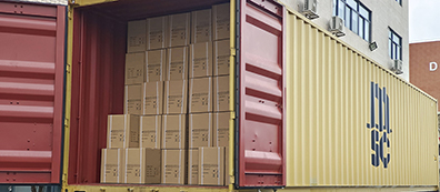 Packaged outdoor garment orders ready for global delivery