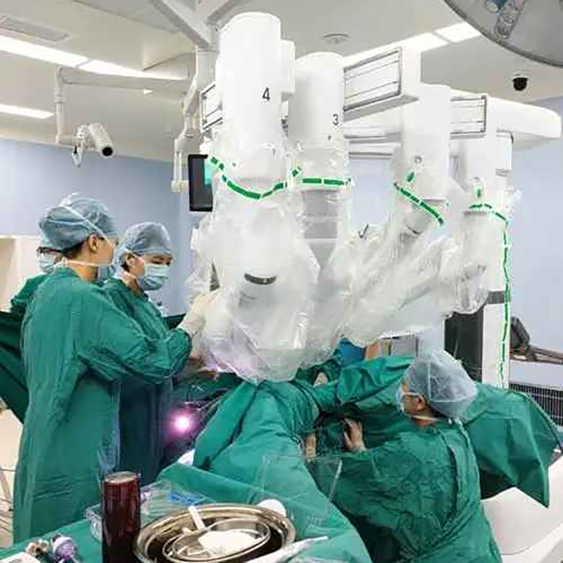 Customized OEM Disposable Medical Equipment Sleeve / Cover Surgical Robot Protective Drapes