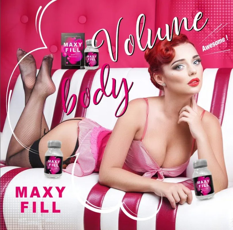 Maxy Fill 70 Cc Hyaluronic Acid Body Filler Injection for Breast Enhancement and Buttocks Lifting