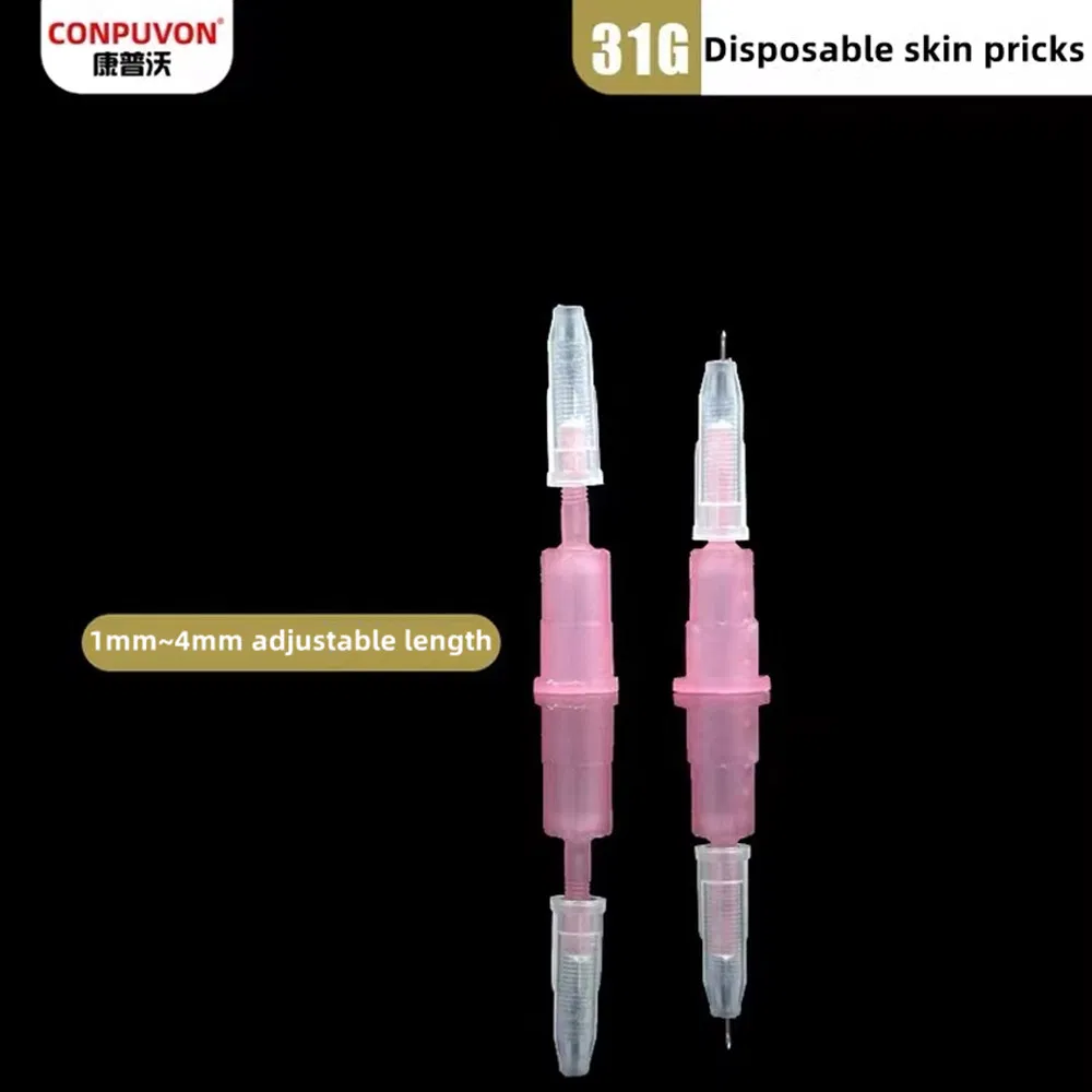 Disposable Sterile Meso Nano Skin Injection Needle 31g 4mm 34G 1.5/4mm Skin Gel Injection