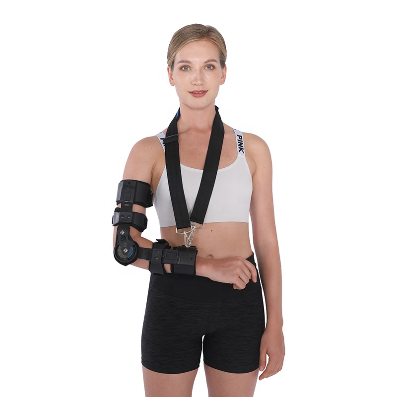 Hinged ROM Arm Brace Support Adjustable Orthopedic Medical Elbow Supports
