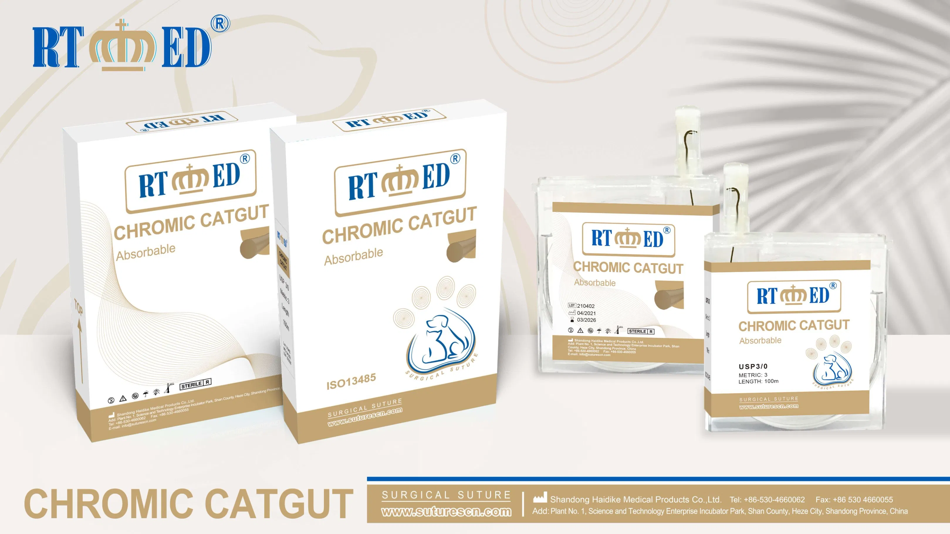 Medical Instrument Surgical Cassette Silk Non-Absorbable Suture for Veterinary Use Only
