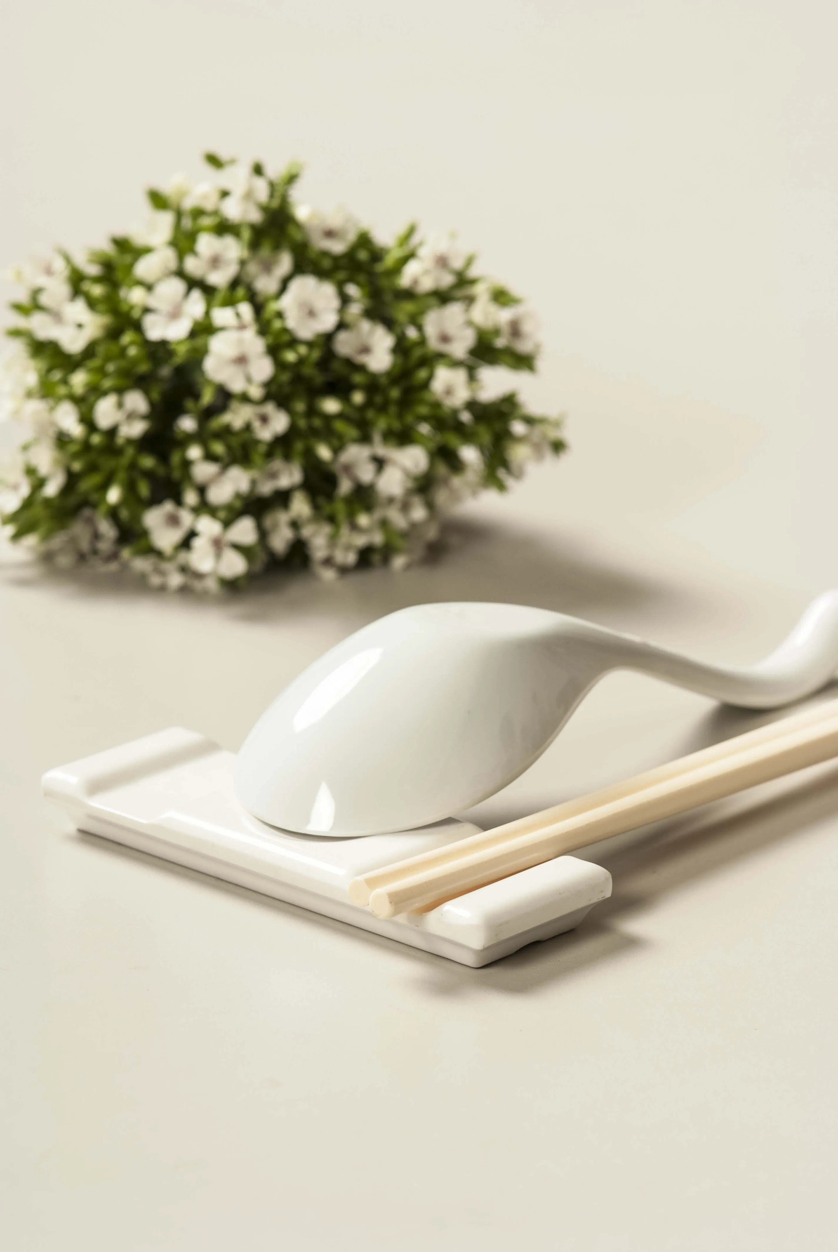 Double Chopsticks Rest Rectangular Chopsticks Rest Melamine Material Restaurant Supplies