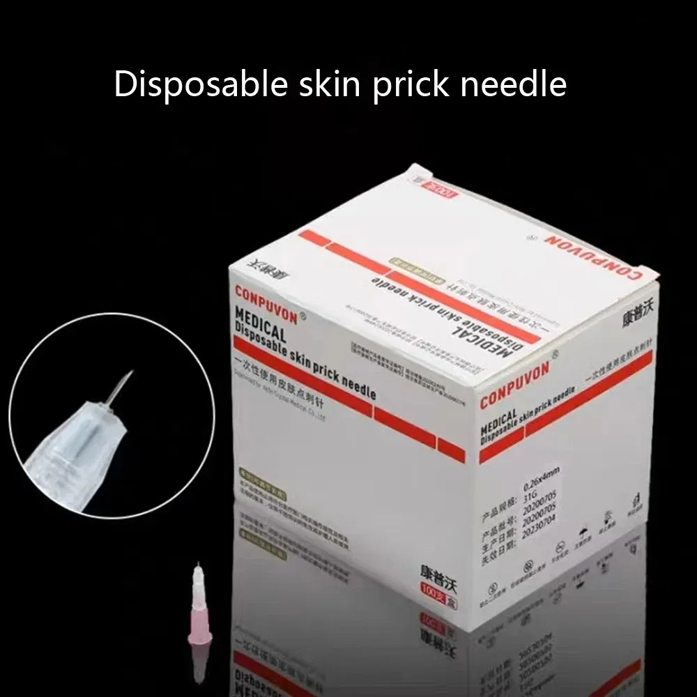 Disposable Sterile Meso Nano Skin Injection Needle 31g 4mm 34G 1.5/4mm Skin Gel Injection