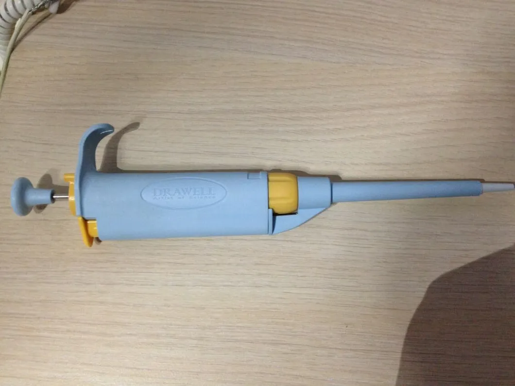 Pipette Digital Volume Adjustment and Top View