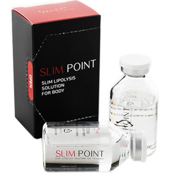 Slim Point Solution for Face &amp; Body - 30 Ml X 1 Vial (Vitamin B12) Lipolysis Injection for Fat Loss Solution