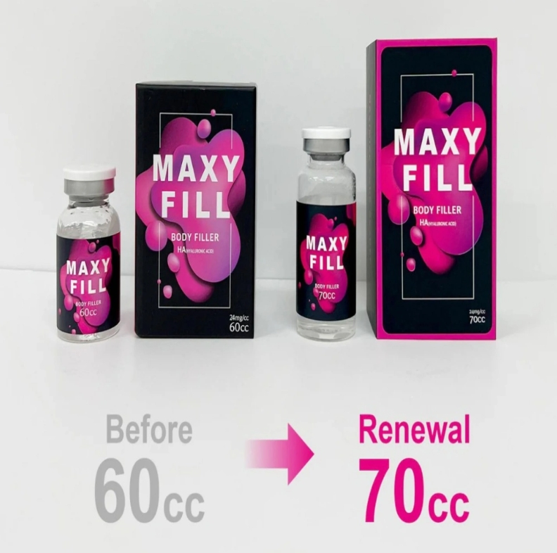 Maxy Fill 70 Cc Hyaluronic Acid Body Filler Injection for Breast Enhancement and Buttocks Lifting
