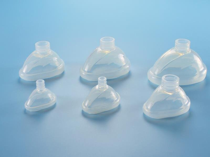 Medical Silicone Respiratory Mask Components Custom LSR Oxygen Mask Anesthesia Face Mask ISO13485