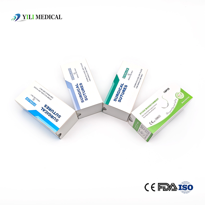 Non-Absorbable Surgical Suture Surgical Instrument Nylon Monofilament (POLYAMIDE) Surgical Suture Thread Silik (Braided) Customizable Absorbent Suture