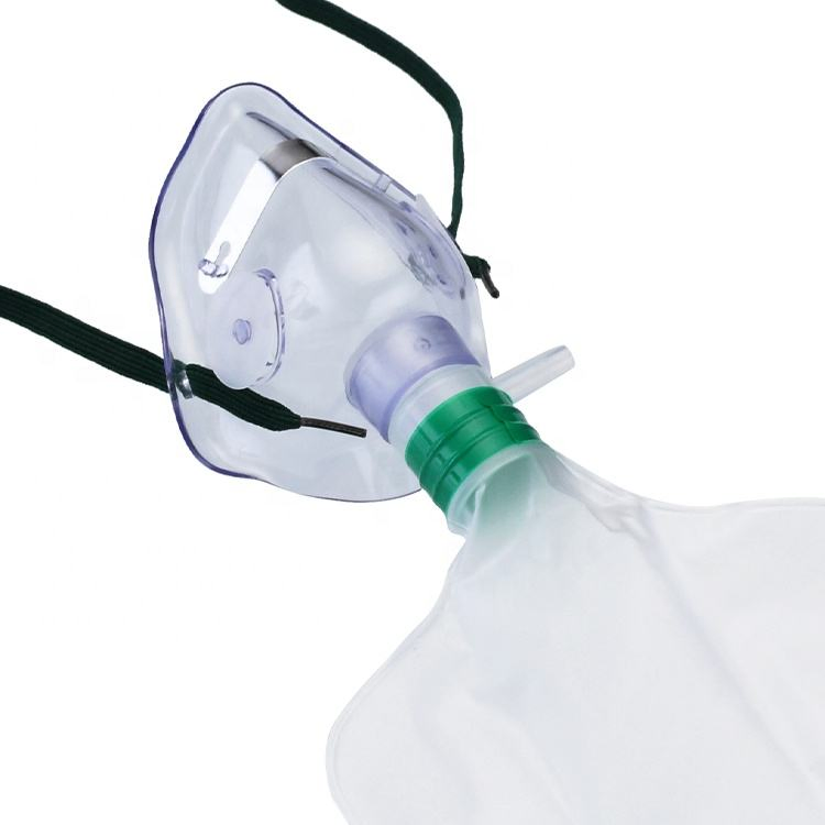 Disposable Medical Adult Non Rebreathing Oxygen Mask with Reservoir Bag