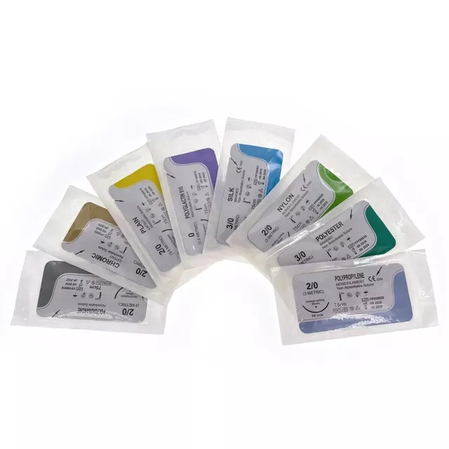 Absorbable Suture/PGA Suture/Silk Suture/Plain Catgut/Chromic Catgut /Nylon/Plypropylene/Polyester Surgical Sutures