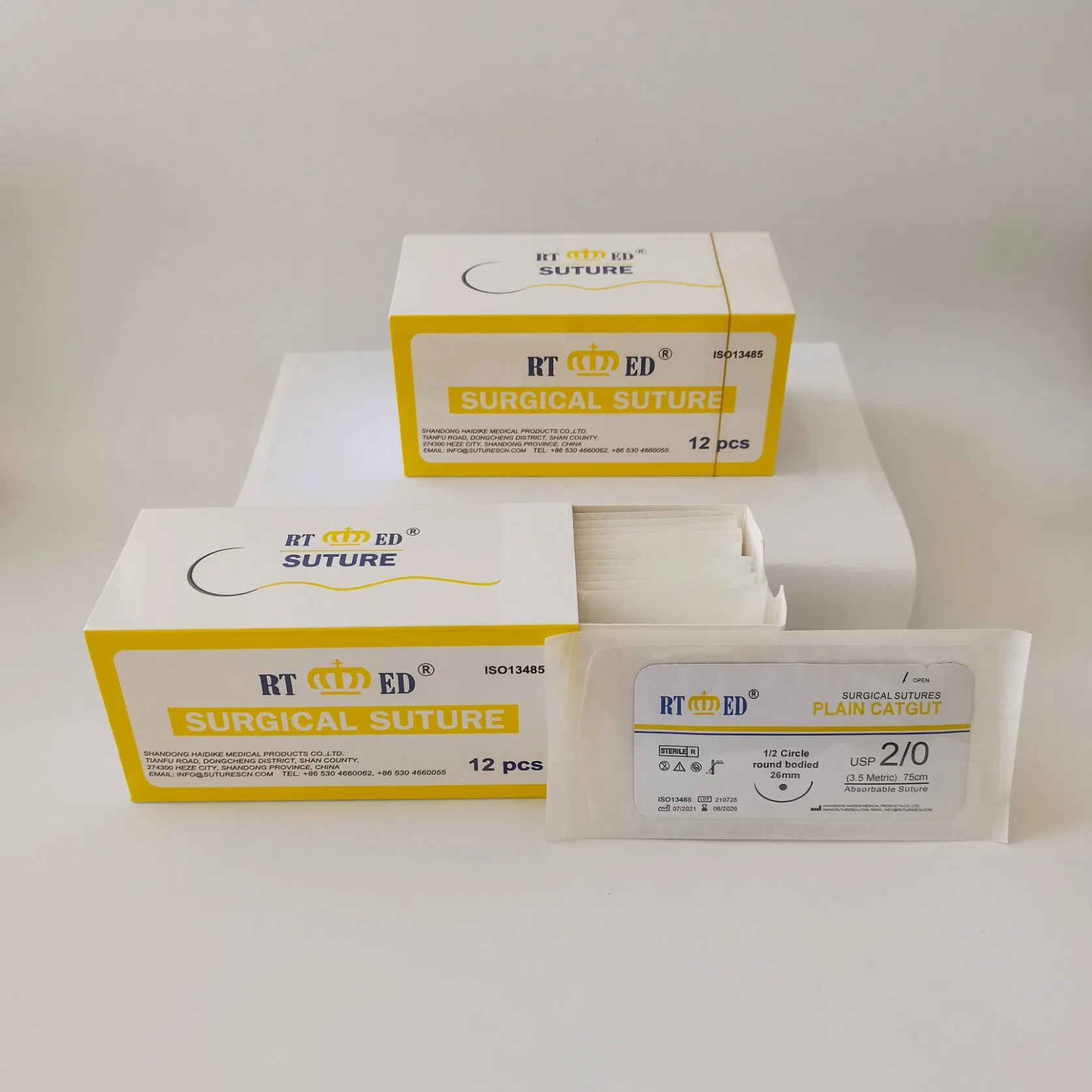 Hospital Medical Instrument Disposable Absorbable Operation Surgical Chromic Catgut Suture Thread