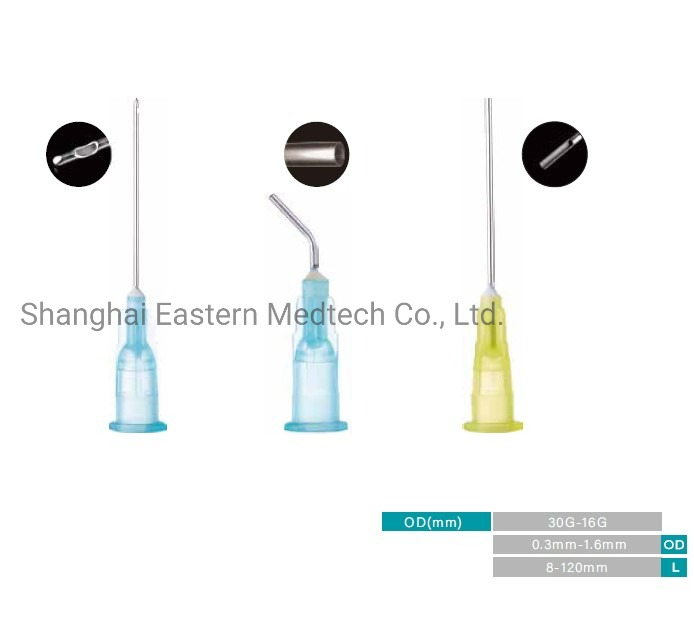Disposable Medical Products for Dental Use 23G/25g/ 27g / 30g Endo Irrigation Needle Tip Dental Application Needle