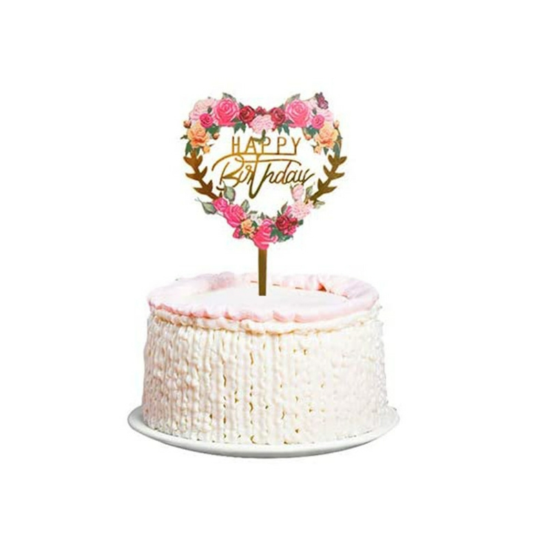 Wholesale Birthday Party Supplies Custom Acrylic Cake Toppers with Glittery Text