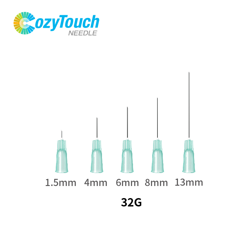 Cozytouch Beauty Injection Needle 30g 32g 34G Disposable Hypodermic Needles for Mesotherapy Injection