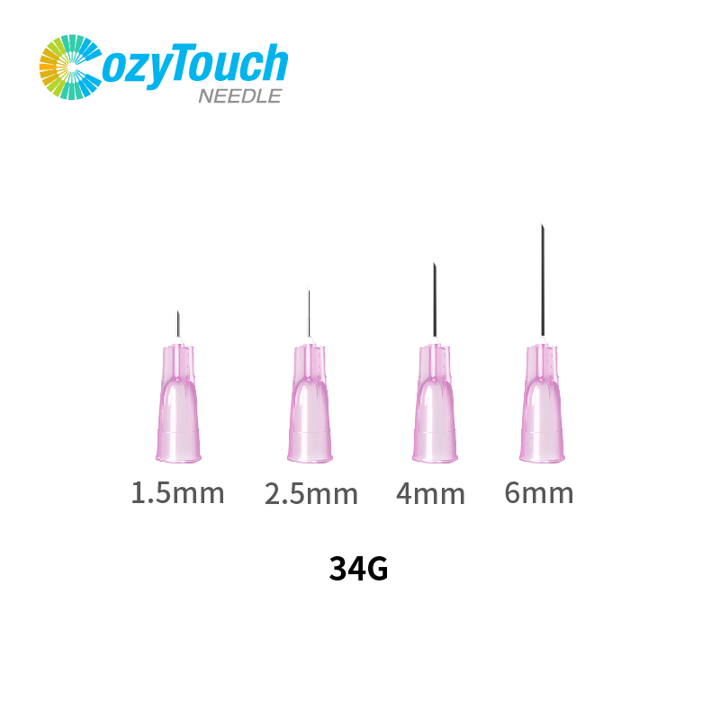 Cozytouch Beauty Injection Needle 30g 32g 34G Disposable Hypodermic Needles for Mesotherapy Injection