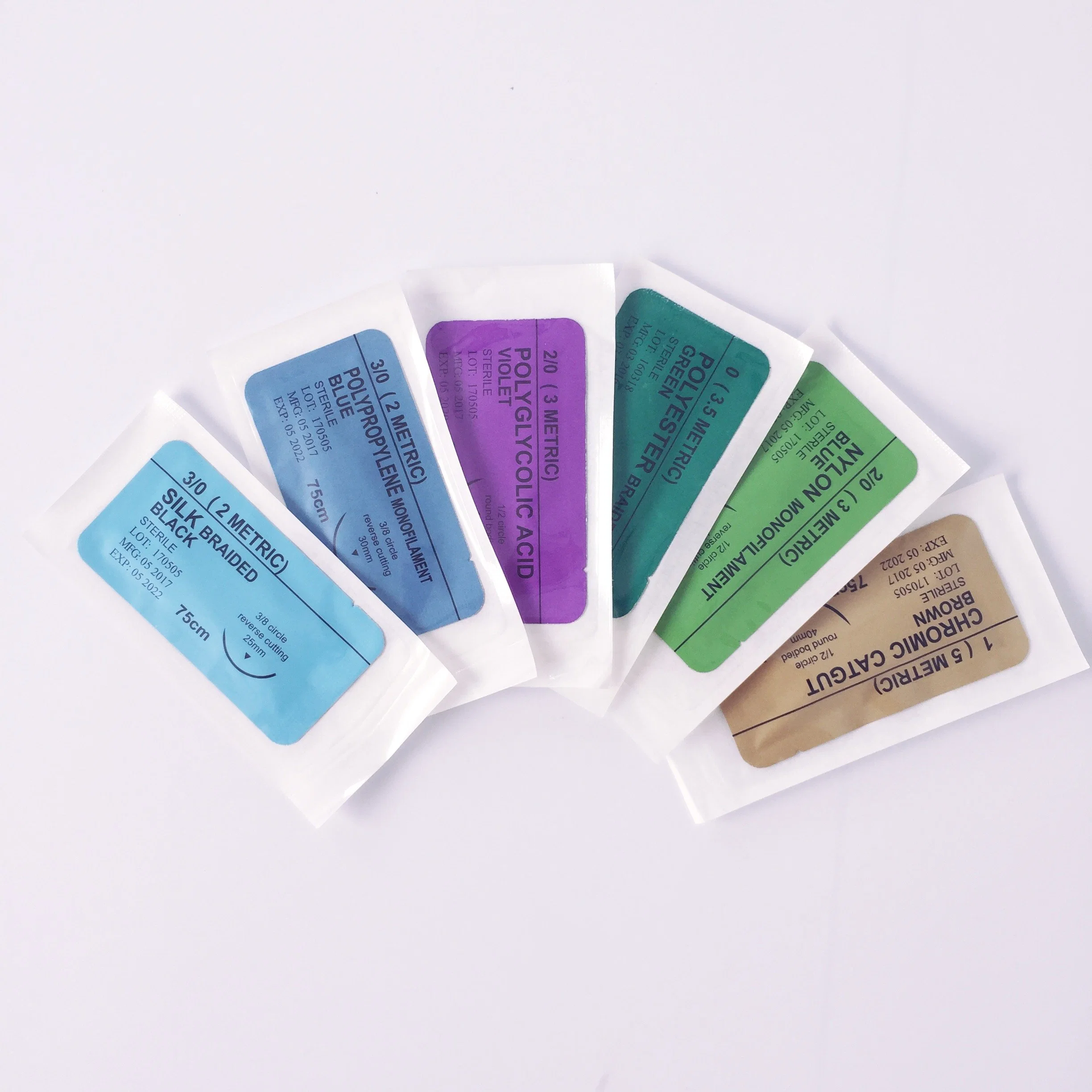 Disposable Medical Instruments Supplier Absorbable Surgical Suture Polyglycolic Acid PGA