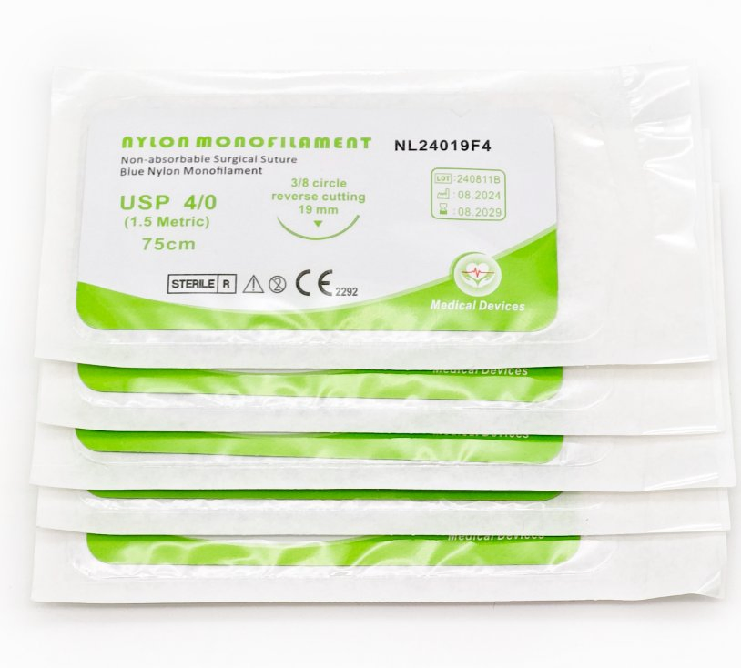 Medical Products Suture Thread Medical Device Nylon Suture Thread Surgical Instrument Surgical Suture Absorbable Surgical Suture with Needles