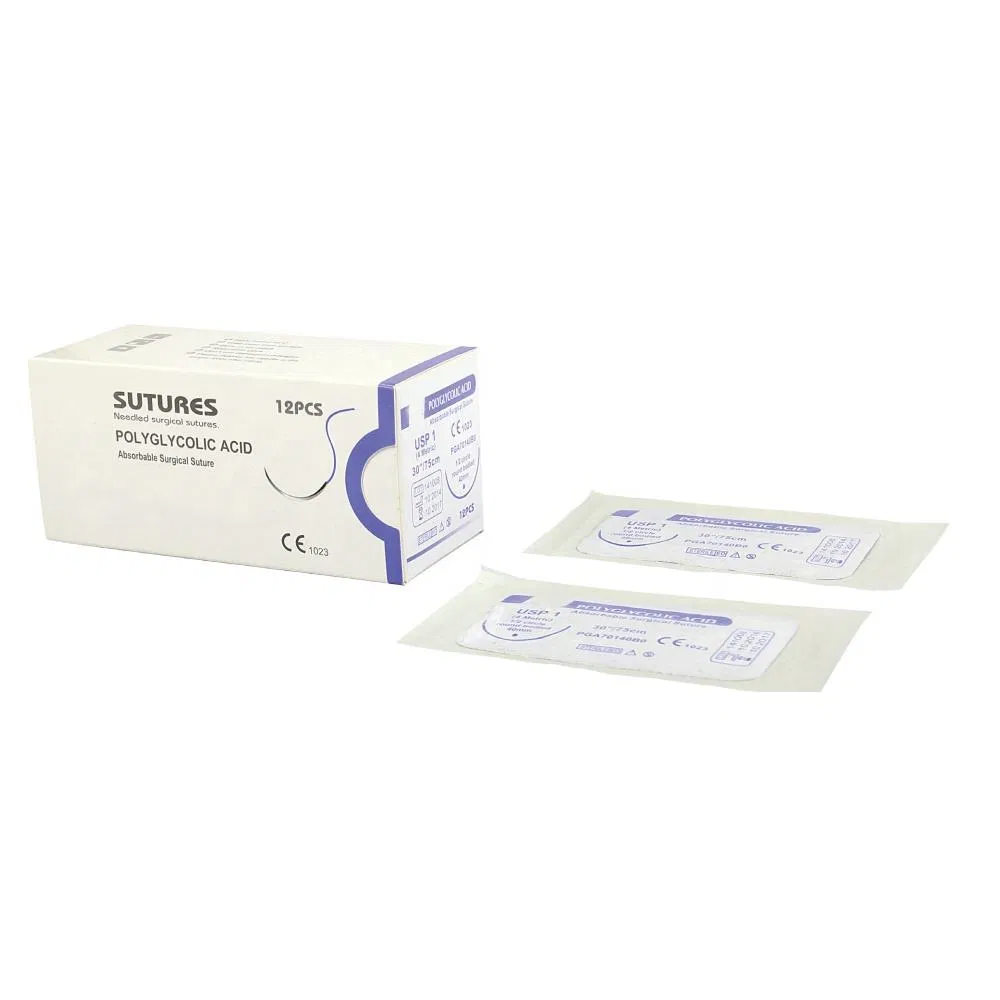 Veterinary Human Use Instrument Absorbable Surgical Suture with Needles for Vet