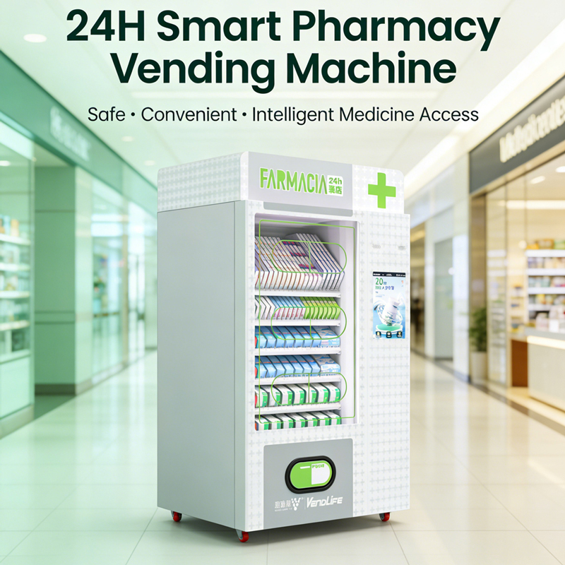Drug Medical for Sale 24 Hour Self-service Pharmacy OTC Medicine Vending Machine with Conveyor